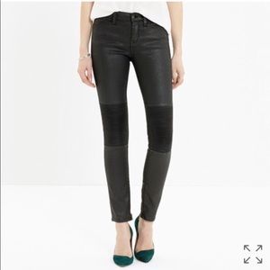 Madewell Skinny Skinny Zip Racetrack Black Jeans